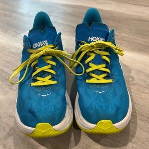 Hoka Sneaker Shoes M Carbon X 2 1113526/DBCTR Diva Blue/Citrus Mens Size 11 B